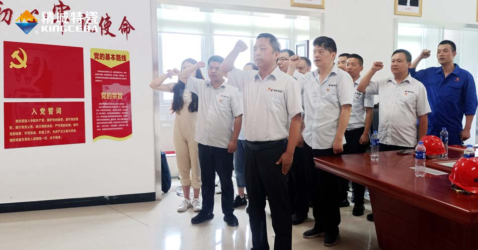 尊龙人生就是博首页特瓷党支部组织寓目庆祝中国共产党成立100周年大会现场直播