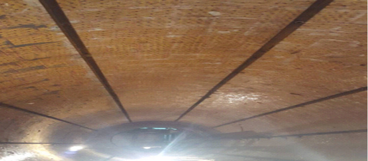 湖北某烧结厂圆筒混淆机使用尊龙人生就是博首页耐磨陶瓷衬板